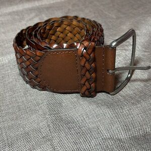 Genuine Leather Double Braided Belt Size XL